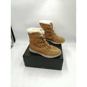 Sorel Explorer Joan Waterproof Boot  Camel Brown/ Ancient Fossil Women's US 8M